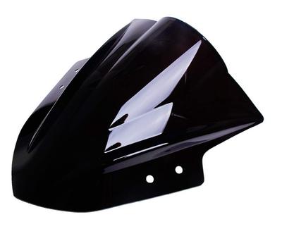 World Imp Motor Motorcycle Ninja 250 Double Bubble Screen for KAWASAKI Ninja250 External Product for KAWASAKI '13 '14 '15 '16 (Smoke Black)