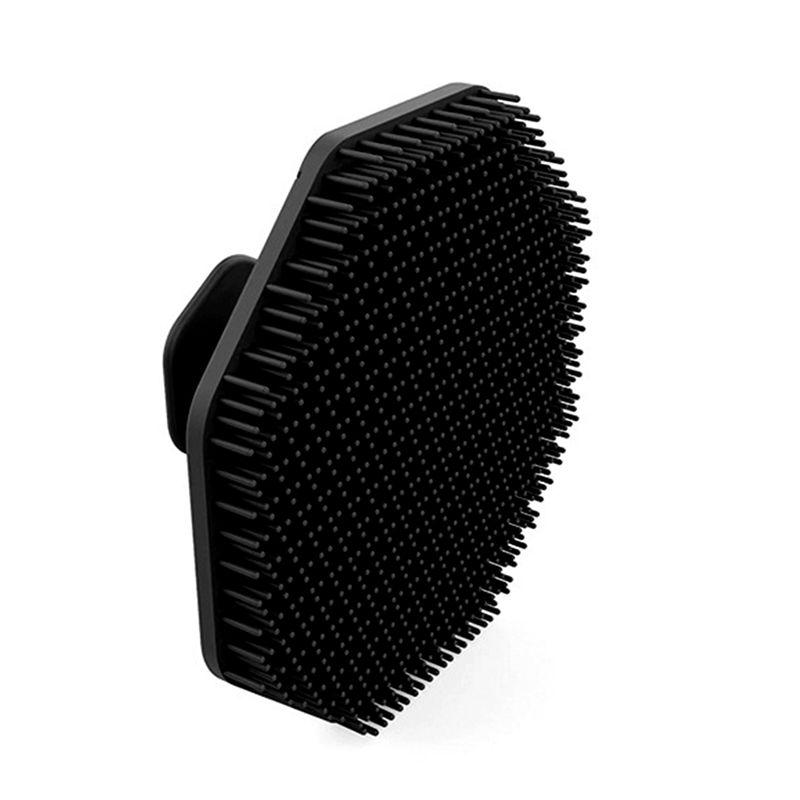 Premium-2Pcs Silicone Face Scrubber ,Soft Silicone Facial Cleansing Brush Clean Pores Facial Massage Cleansing Brush,Black Easy чёрный
