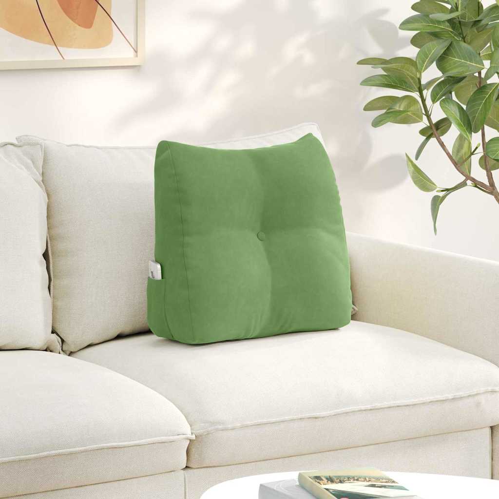 Back Cushion Light Green 45 x 24 x 50 cm Velvet