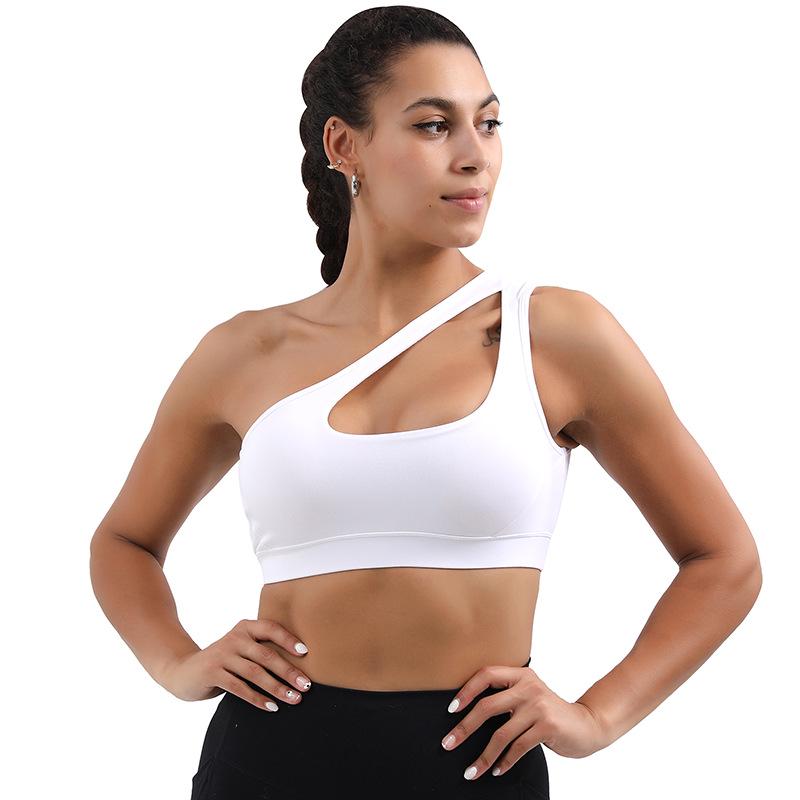Women's High-Intensity Shockproof Cutout Sports Bra for Yoga and Fitness