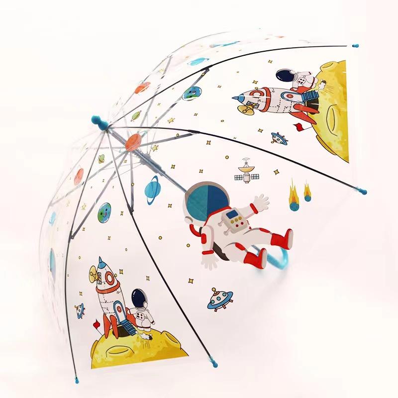 Umbrella Wholesale Cartoon Children's Umbrella Automatic Cute Long Handle Umbrella School Boys and Girls Kindergarten Sunshade Children's Umbrella