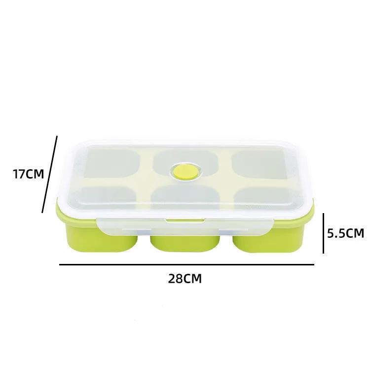 Giant Storage for Food Meal Sauce with Lid Cozinha Silicone Freezer Trays Extra Large Soup Ice Cube Tray Food Freezing Molds