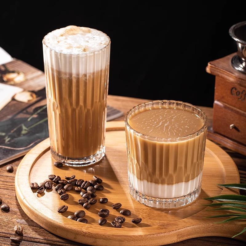 Ice American Latte Coffee Cup ins Wind Glass High Temperature Simple Water Cup Milk Cup Beverage Cup Juice Cup