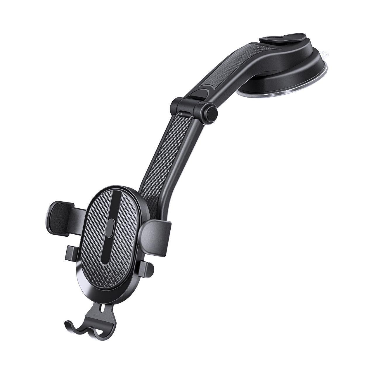 Car Phone Holder Stand Gravity Dashboard Phone Holder Suction Cup Bases Universal Rotaring Phone Support For iPhone Xiaomi Samsu чёрный