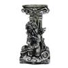 Crystal Ball Stand Resin Ornament Retro Roman Column with Angel Relief Decorative Display