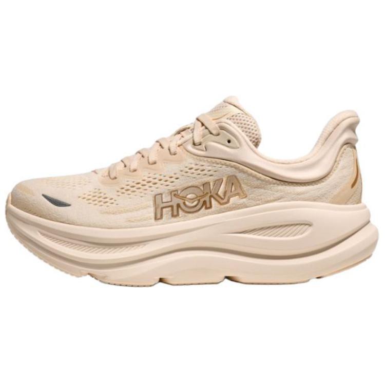 HOKA Bondi 9 Wide Vanilla Birch Women Sneakers Cream 1162014-VCH