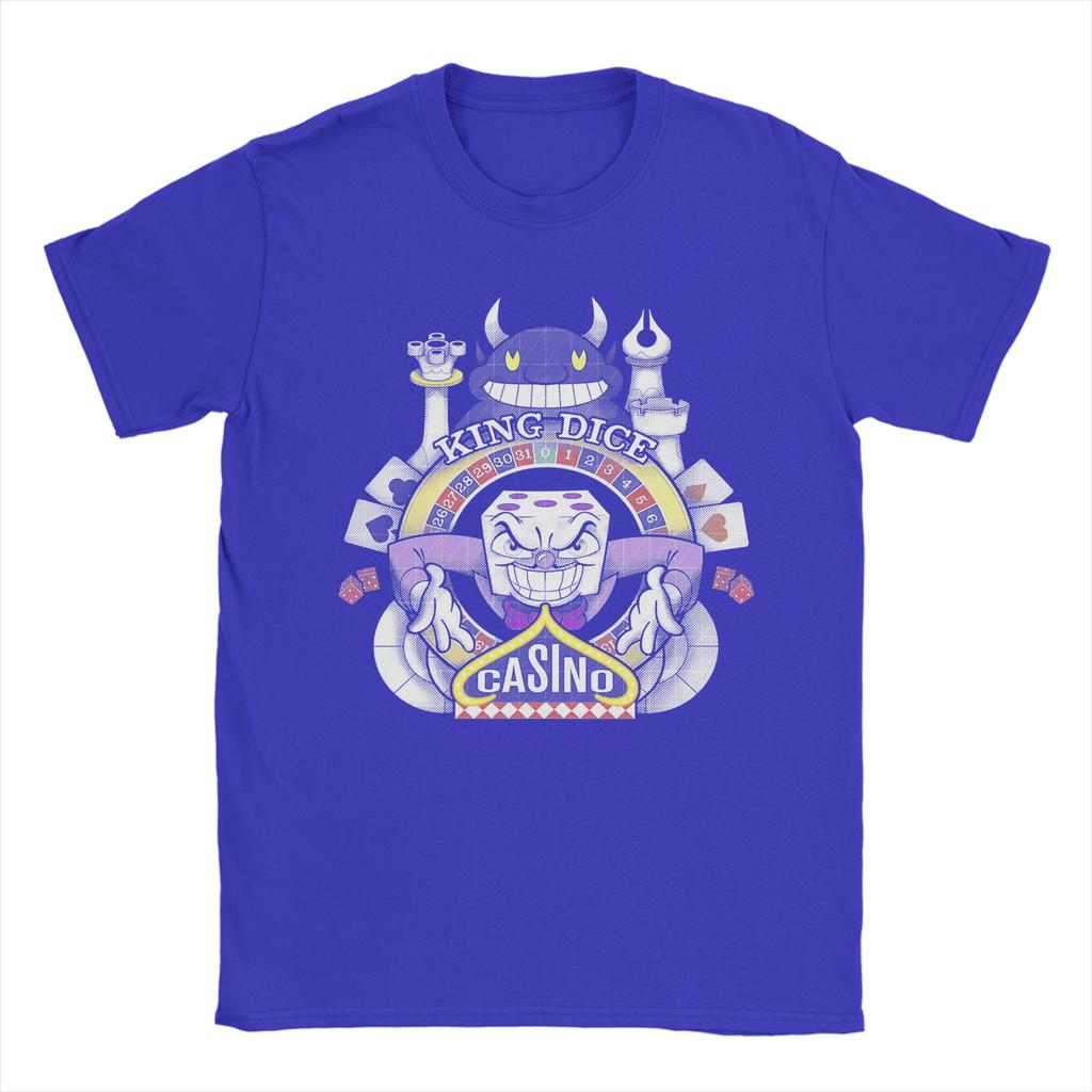 Cuphead King Dice Casino T Shirt Summer Fashion T Shirts Adult Cotton ONeck Oversize Clothes Short Sleeve Y2K Casual Tops