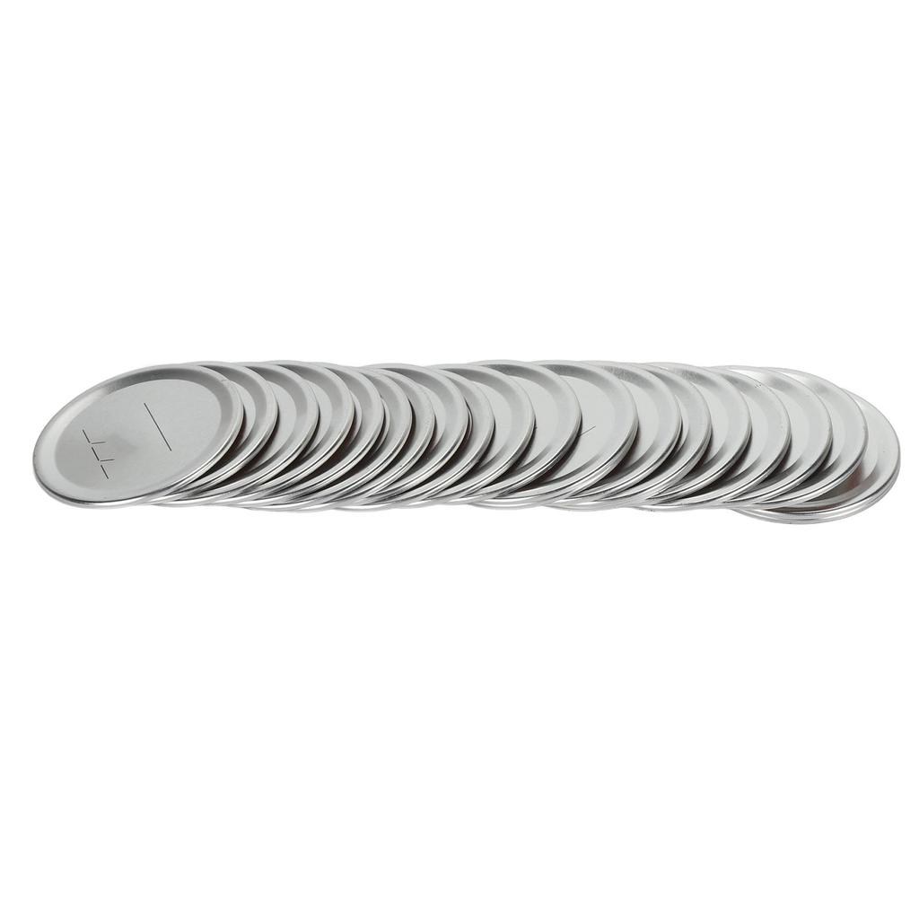 22pcs Mason Jar Lids Reusable Metal Split Type Regular Mouth Canning Lids for Pickles Jams 3.4 Inch