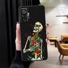 Rosen Totenkopf Hülle für Xiaomi Redmi Note 14 12C 13C 13 Pro Plus A3 14C 10 12 11 A4 A5 A1 K80 9 8 7 Handyhülle A1 K40 A2