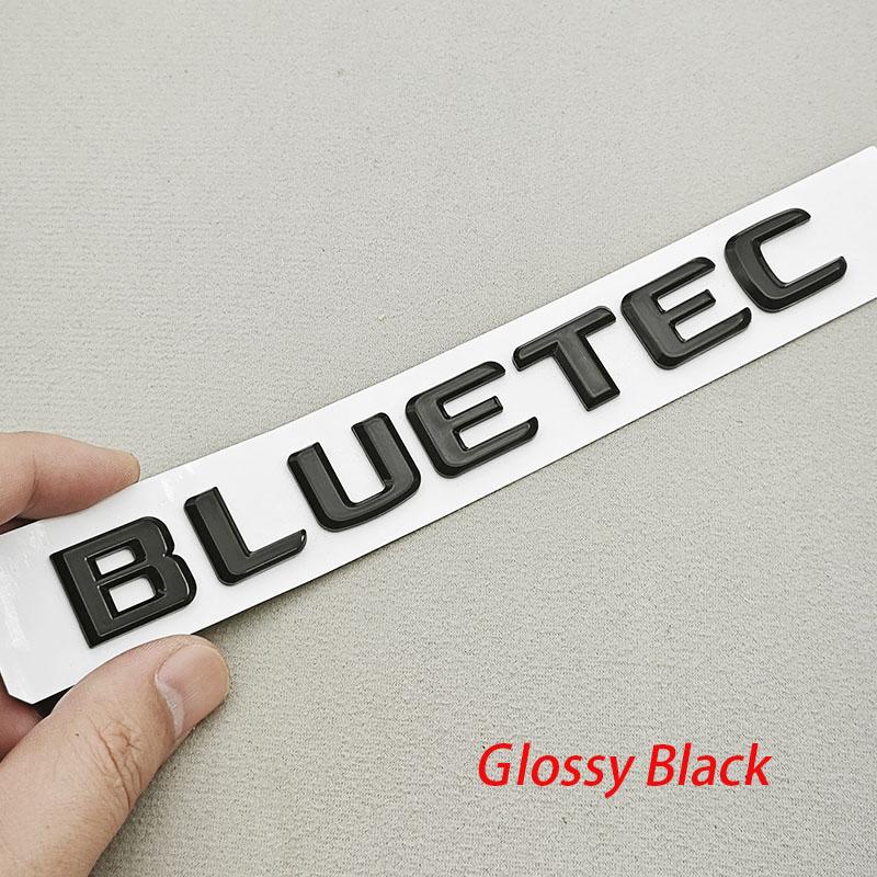 3D BLUETEC Car Rear Trunk Letters Badge Emblem Decal Sticker For Mercedes Benz W212 W166 ML350 GL350 Auto Accessories