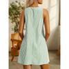 Summer Spring Elegant Shirt Dress Women Vintage Pocket Sleeveless Striped Mini Dresses Elegant Casual Vestidos Casual Dress