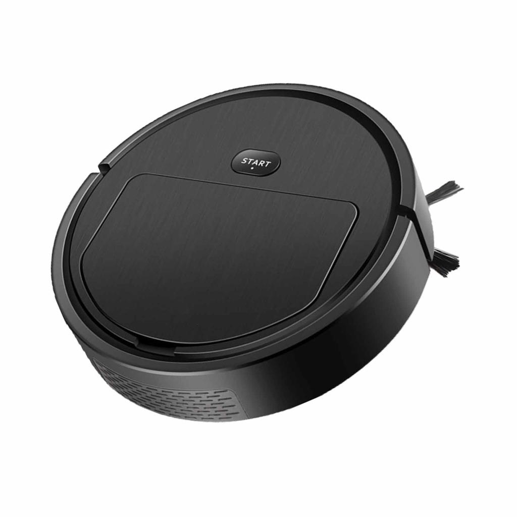 Cleaner Robot Black Highly Efficient Vacuuming Smart Navigation Reservation Time Setting Sweeping