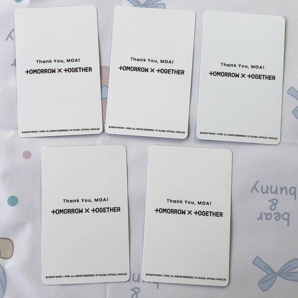 [USED] TXT New Member Referral Bonus: 5 FC Fan Club Trading Cards