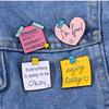 4PCS Motivational Sentences Enamel Badges Letter Everything Is Going To Be Okay Lapel BroochAlloy Pins On Backpack Clothing Hat