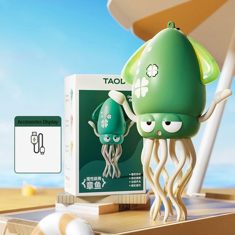 Trendy Dancing Squid Wiggly Wonder Octopus Toy with LED Lights and Music Kids Electronic Pet Toys Interactive Development Toys
