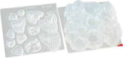Kamejima Shoten Soft Osechi Crab 4 for Hobby Mold, Series, Double-Sided Shape, Sizes, Clay, Tool, C-888