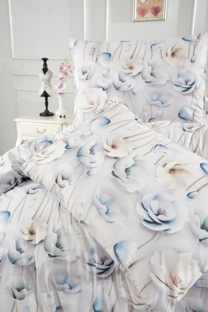 Ahu Bedding Set 3 Pcs, Duvet Cover 200x220, Pillowcase, Double Size, Self Patterned, Wedding, Daily Use