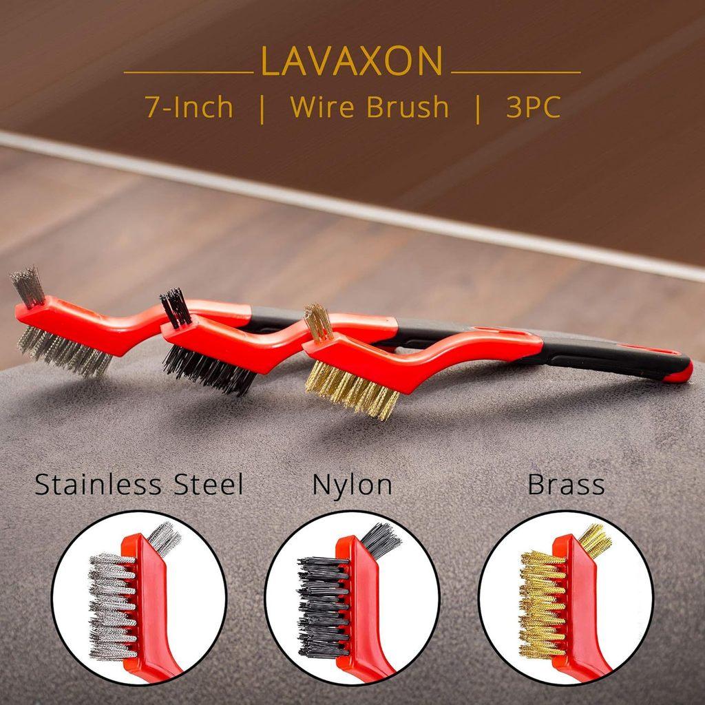 Copper Wire Brush Kitchen Gas Stove Cleaner With Long Handle For Grime Removal
