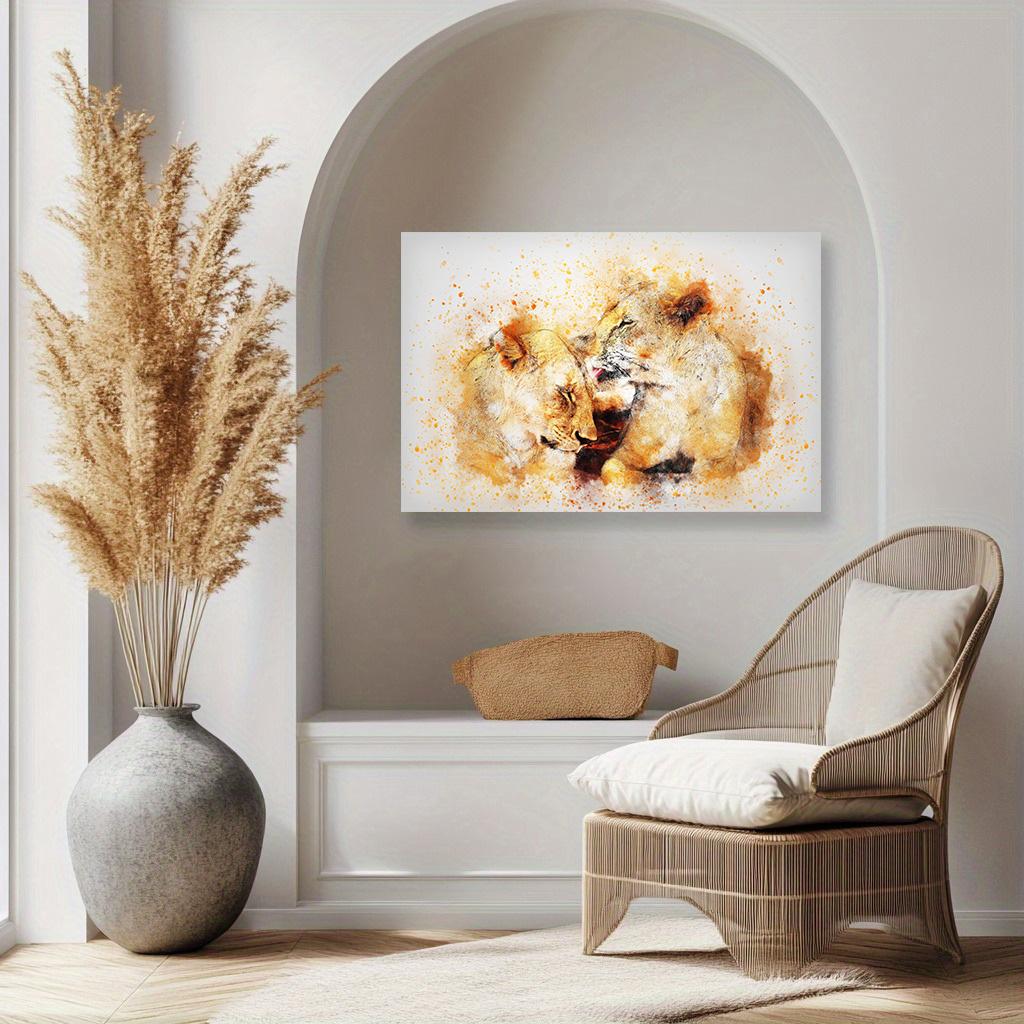 Abstract Lion Pictures Canvas Painting Animal Pictures for Living Room Wall Art Abstract Home Decoration