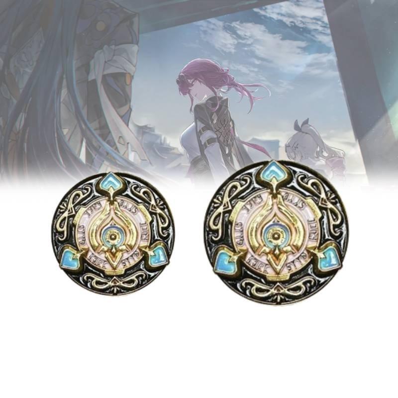 Elegant Metal Game Token From With Intricate Relief Design 3cm And 4cm Sizes