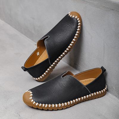 Fashion Man Leather Summer Driving Shoes Fashion Classic Loafers for Men Luxury Male Casual Footwear Lightweight Business Work Shoes