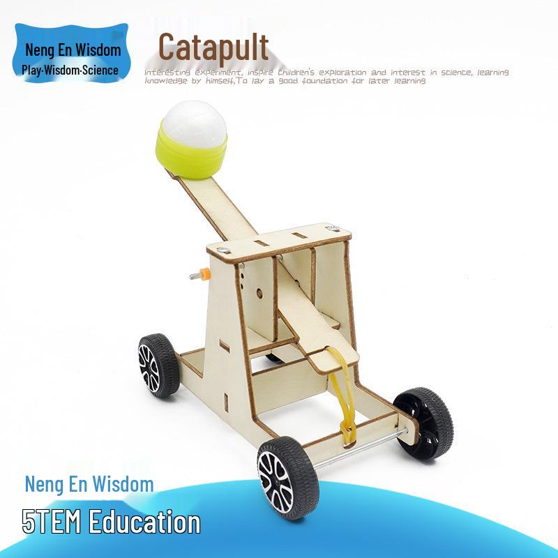 DIY Kindergarten Trebuchet Kit – Handmade Science Experiment & Educational Model