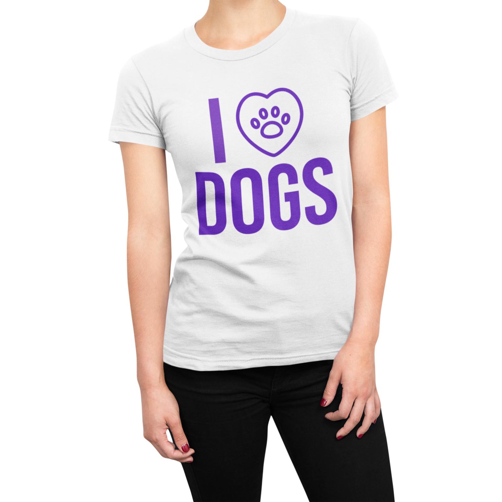 

I Love Dog Hunde Abdruck Schönes Hundeliebhaber Undebesitze Bio Damen T-Shirt Mens Womens Tees Top S