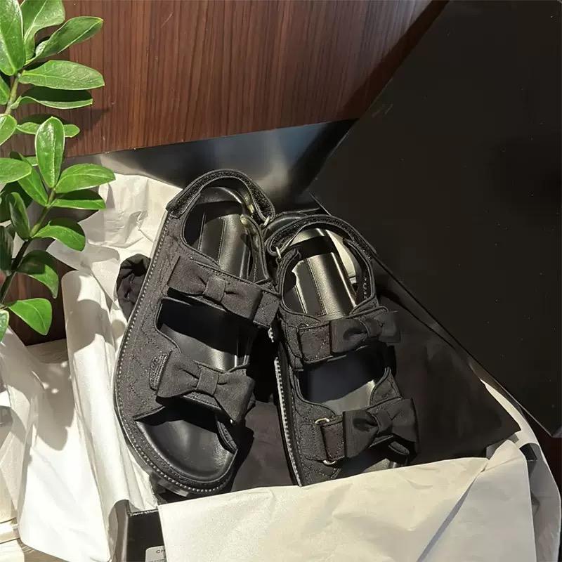 Fashion 2025 New Summer Fashion Butterfly-knot Peep Toe Heeled Sandals Velcro strap Women Sandals Temperament Lovely Sandals