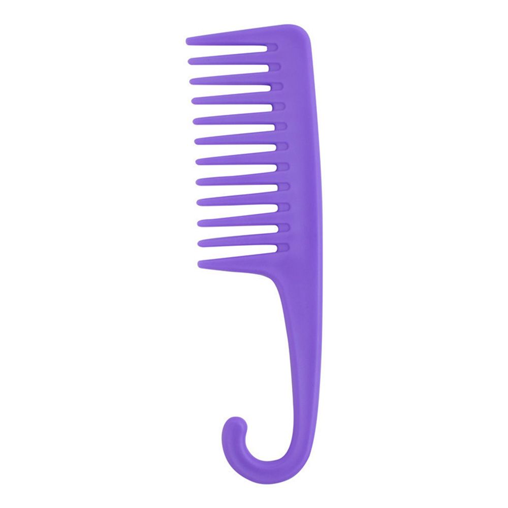 Black/Purple/Pink Barber Detangling Wide Tooth Hair Comb Hairdressing Styling Tool Shower Brush