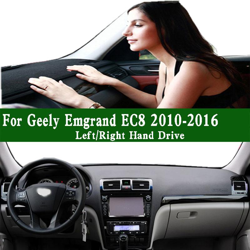 For Geely Emgrand EC8 2010-2016 EC820 Dashboard Cover trument Panel Dash Mat Anti-slip Anti-Dirt Proof Dashmat Pad
