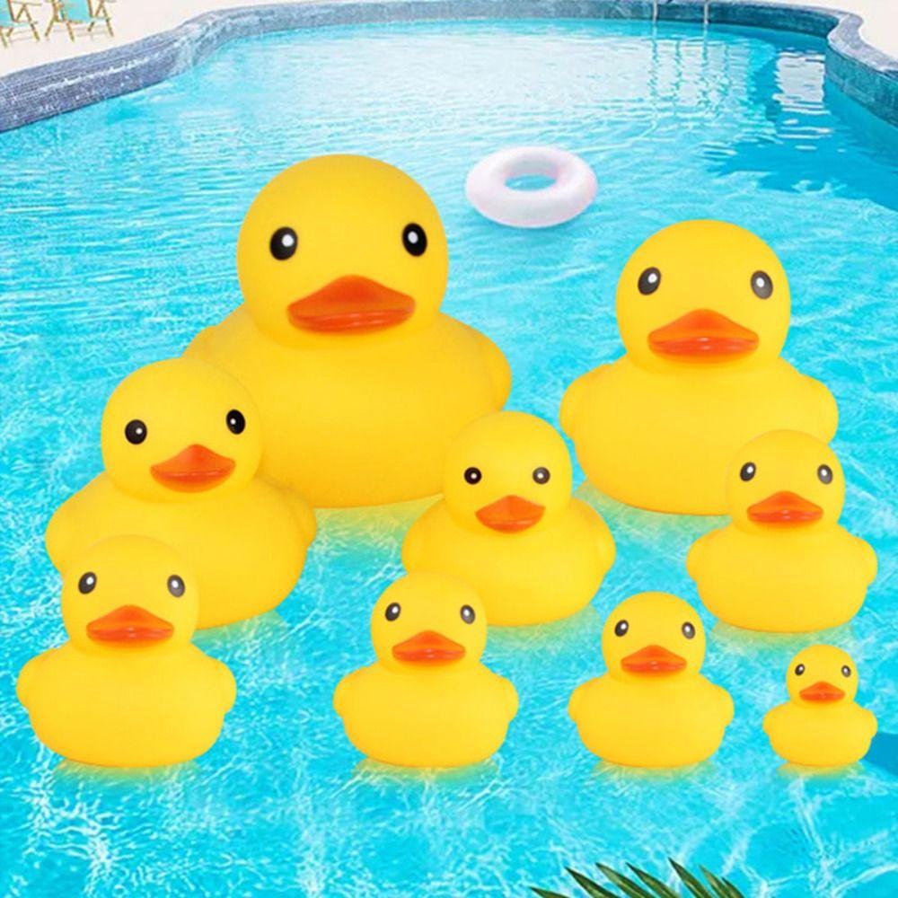 

Float Yellow Duck Baby Bath Toys with Squeeze Sound Little Yellow Duck Water Toy Toy for Kid C