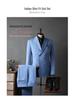 Men's Double-Breasted Three-Piece Suit for Weddings and Formal Events