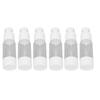 6Pcs Cosmetic Bottles Plastic Press Type Vacuum Transparent Refillable Container 30ml