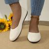 Foreign trade knitted shallow mouth single shoes women's spring and summer 2025 new flat bottom round head one pedal casual Doudou shoes women