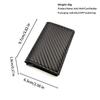 Minimalist Carbon Fiber Men Wallet RFID Blocking Aluminum Card Holder Thin Business Purse for Daily Carry