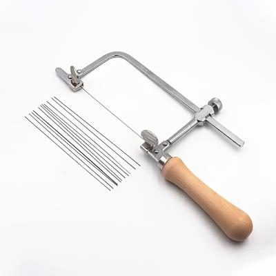 Sierras manuales multifuncionales, con diseño tipo U ajustable, kit de herramientas de corte de alta velocidad de acero inoxidable, kit de herramientas para producción de joyas,