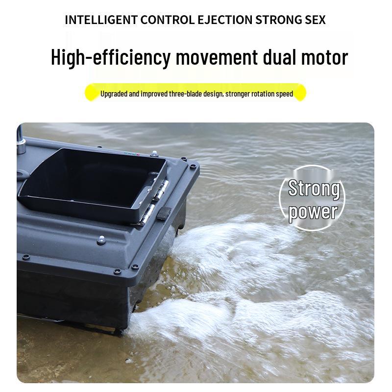500m RC Intelligent Fishing Boat with One-Handed Cruise and Bait Feeder