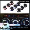 3Pcs Air Conditioning Knobs AC Knob Heat Control Switch Button for Mazda 3 BL 2010 2011 2012 2013 Car Accessories