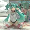 Hatsune Miku Desktop Cute Action Figure 12Cm Neko Ears T-Shirt Ver. Anime Figurine Kawaii Girl Model Toy - Adorable  Decor Wi Di