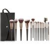 15-Piece Soft Bristle Makeup Brush Set: Powder, Blush, Foundation, Eyeshadow, Concealer, Eyebrow, Portable Kit