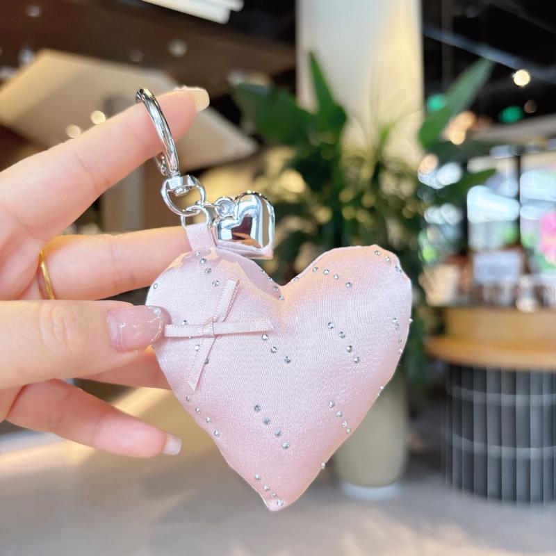 

1 шт. Подвеска для сумки с бантом из страз, Парный стиль для девушки, Простой, Любовь, Школьная сумка, Женский, Подходит ко всему, Подвеска для сумки A6