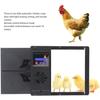 Porte automatique de poulailler AIMOONSA - ouvre-porte électrique LED, minuterie programmable, anti-pincement, noir