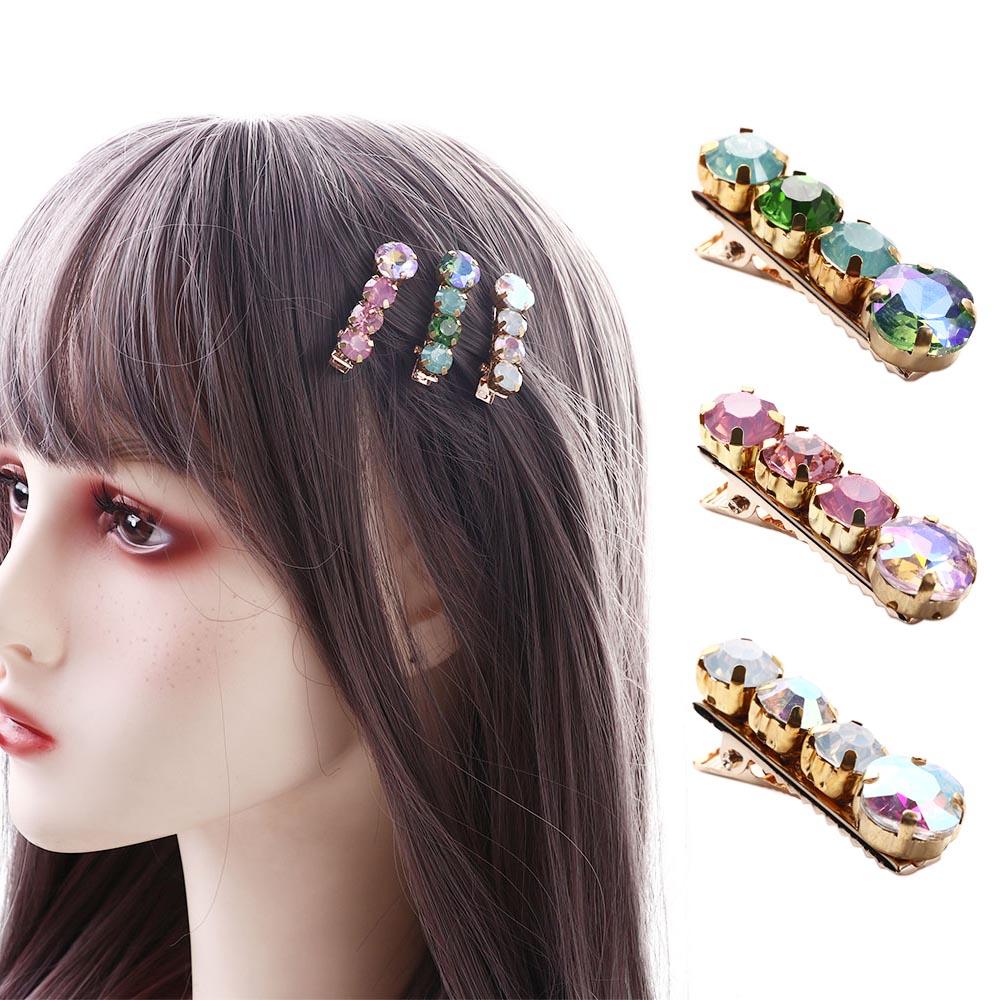 Small Barrettes Rhinestone Hairpin Female Hair Accessories Beads Hair Clip Korean Style Headwear