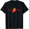 Strawberry Heartbeat Strawberry Fruits T-Shirt