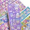 100Pcs Korean Style Laser Stickers Set, Non-Repeating Decorative Stickers Kit, Cute Ins Gukka Stickers, Glitter DIY Craft Stickers Pack