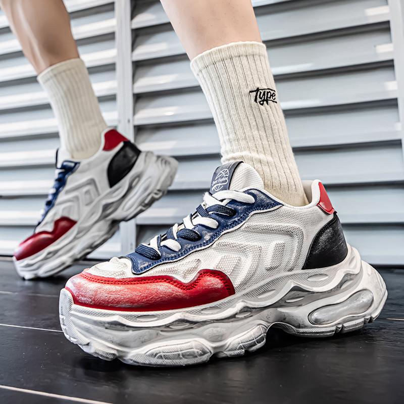 Men's Shoes Daddy Thick-soled Running Shoes Fashion Casual Sports Shoes