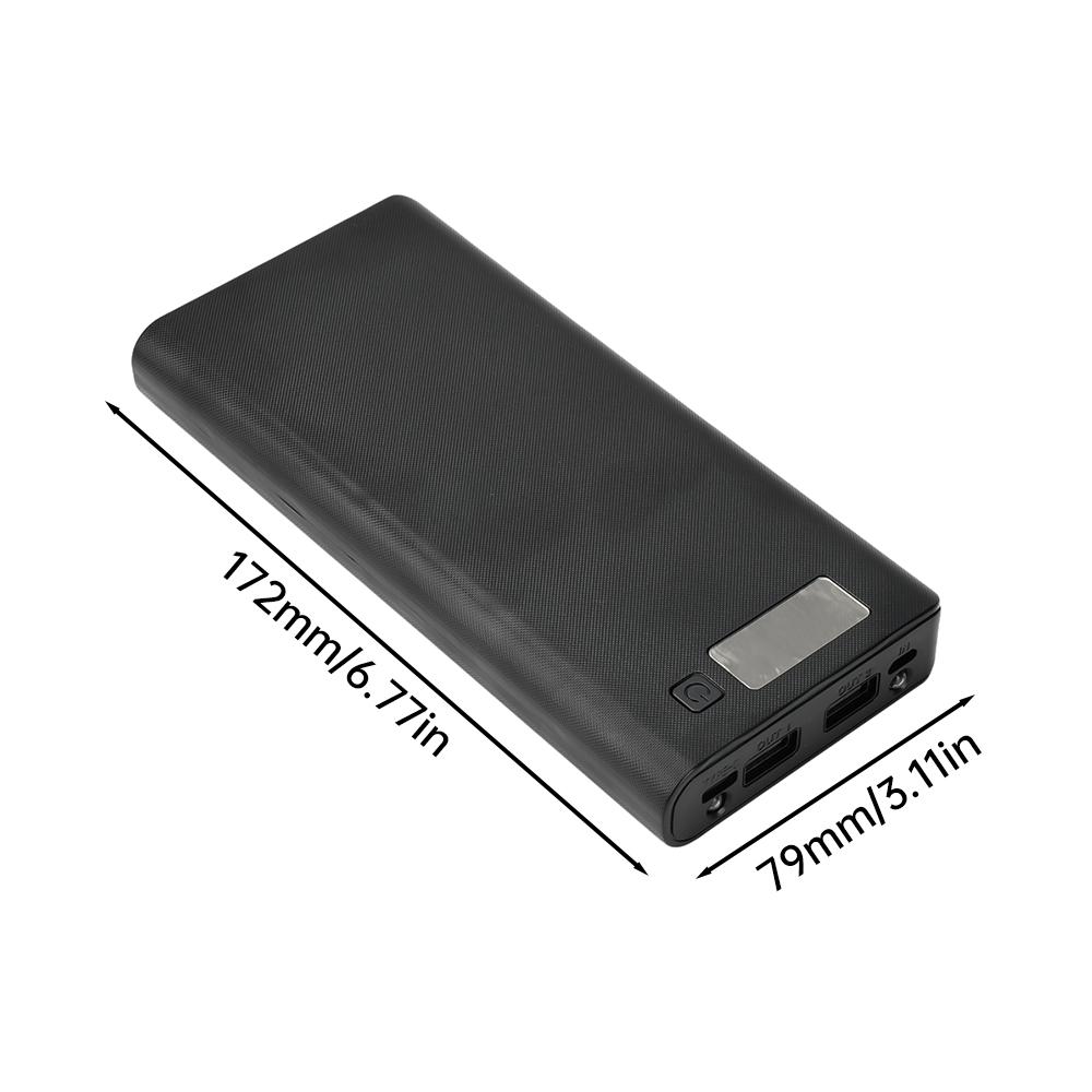 8*18650 Batteries Case No Soldering Charging Case Digital Display LCD Creen Mobile Power DIY Kits Battery Box