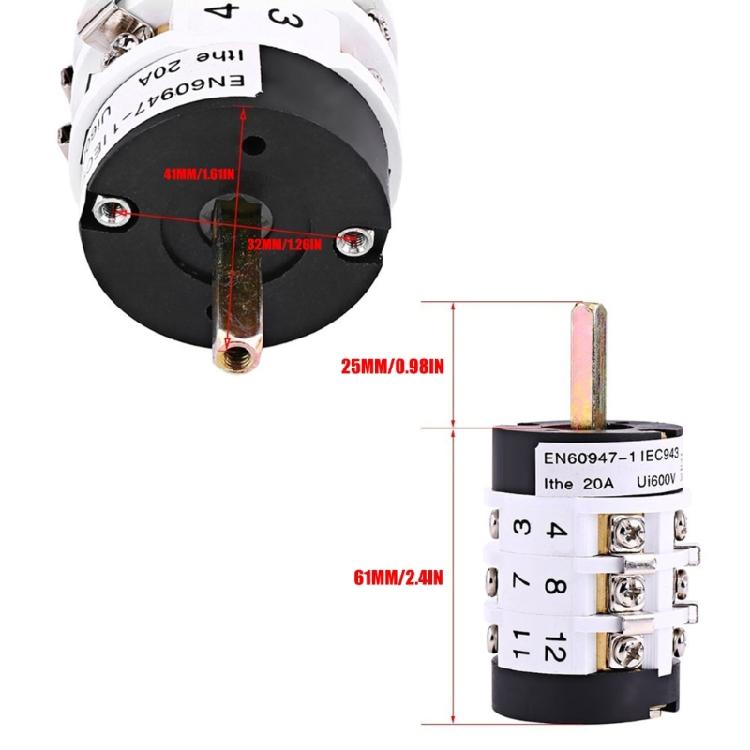 20A Forward Reverse Switches For Tire Changer Turn Table Pedal Tool 220V 380V Tire Changer Switches Replacement Part