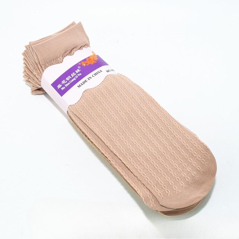 10 Pairs of Thick-walled Silk Stockings - Women's Socks - Polyester Short Silk Stockings - Spring/summer Style - Anti-tangle - Loose-ends Socks