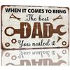 Vintage Tin Metal Sign Handyman Dad Retro Wall Decor For Garage Bar Man Cave